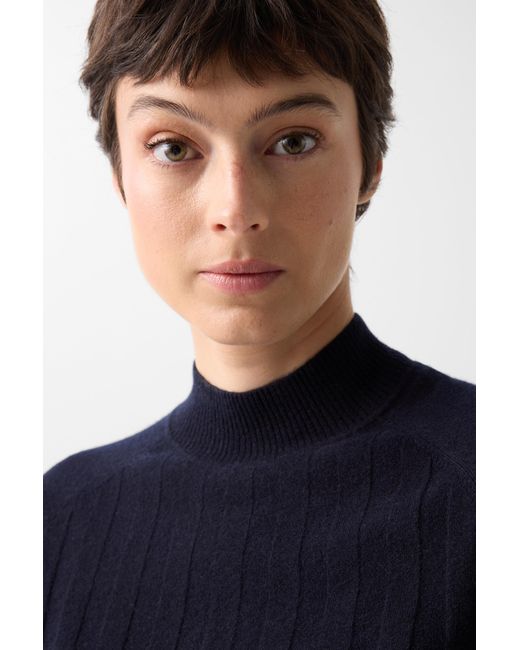 Bogner Blue Virgin Wool Cashmere Shirt Tina