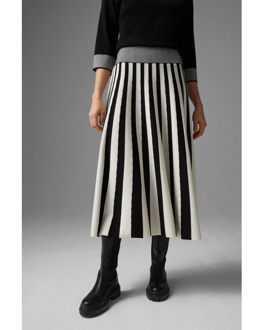 Bogner Black Melani Knitted Skirt