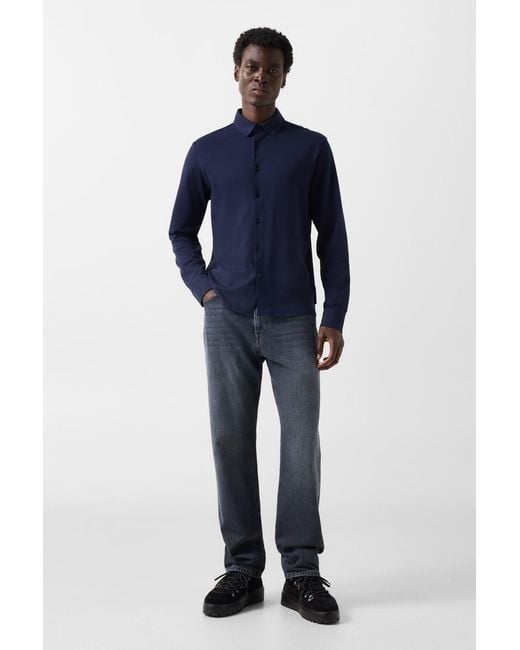 Bogner Blue Franz Cotton Shirt for men