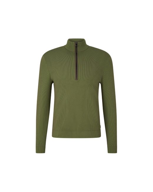 Bogner Green Lennard Half-zip Pullover for men