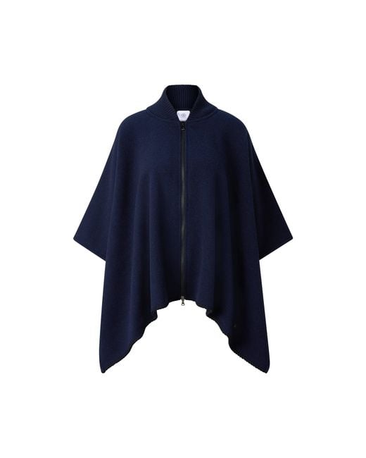 Bogner Blue Nellie Wool Mix Poncho