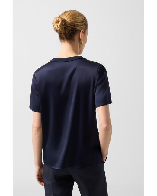 Bogner Blue Satin Shirt Dylan For
