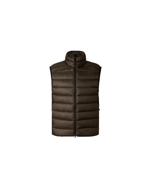 Bogner Fire + Ice Brown Homer Quilted Waistcoat for men