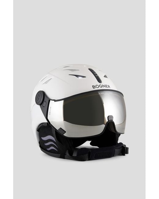 Bogner White St. Moritz Ski Helmet