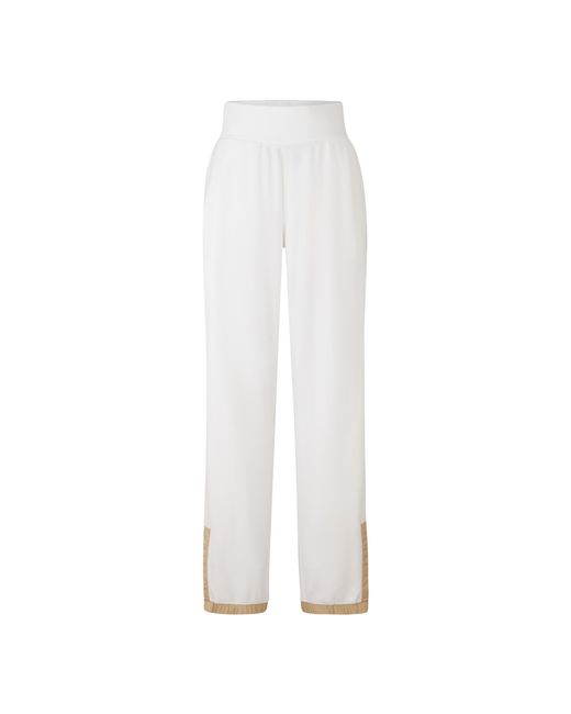 Bogner Fire + Ice White Eila Fleece Trousers