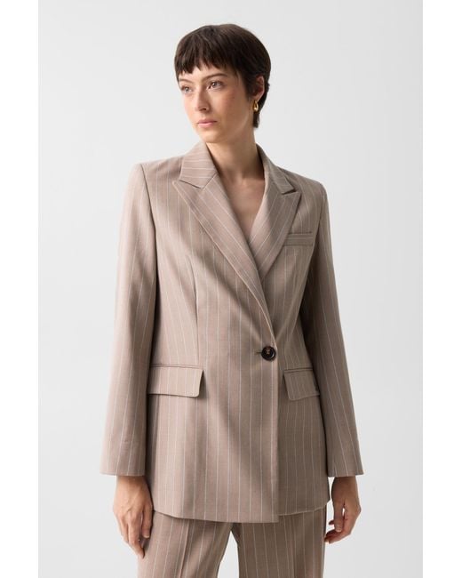 Bogner Brown Virgin Wool Blazer Janina For