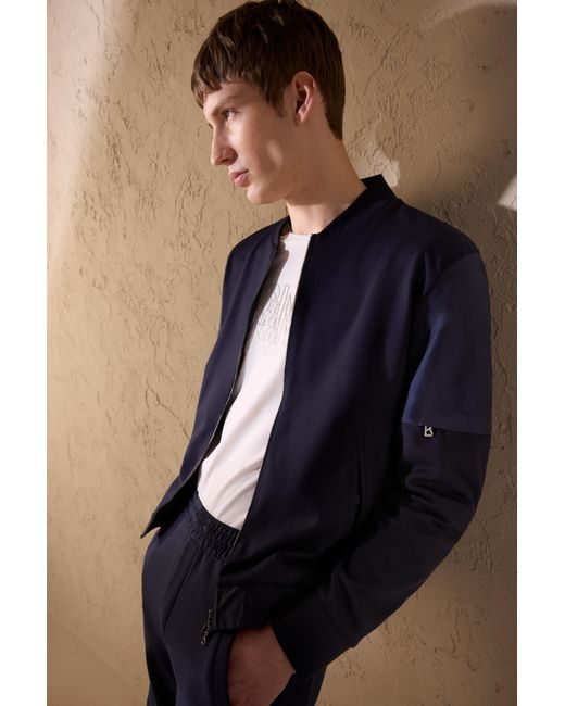 Bogner Blue Rafe College Jacket for men
