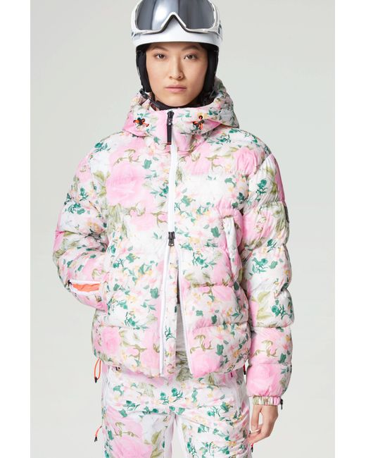 Bogner Synthetic Raissa Quilted Jacket in Pink/White (Pink) - Lyst