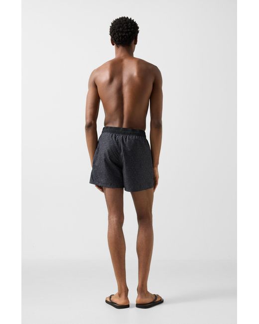 Bogner Fire + Ice Black Nelson Swim Trunks For for men