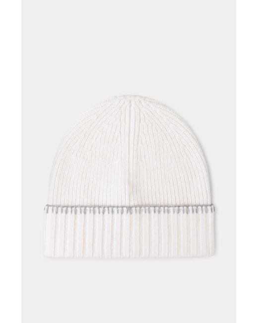 Bogner White Moulan Virgin Wool Hat For