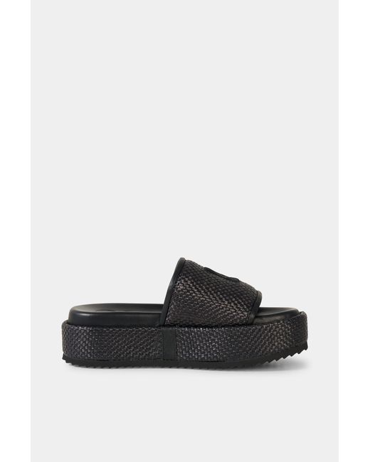 Bogner Black Sorrento Platform Sandals