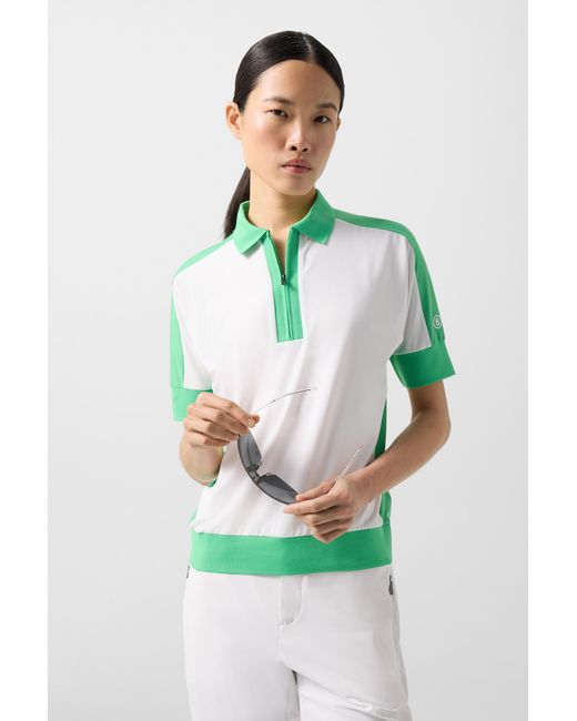 Bogner Green Arabell Functional Short-Sleeved Top For