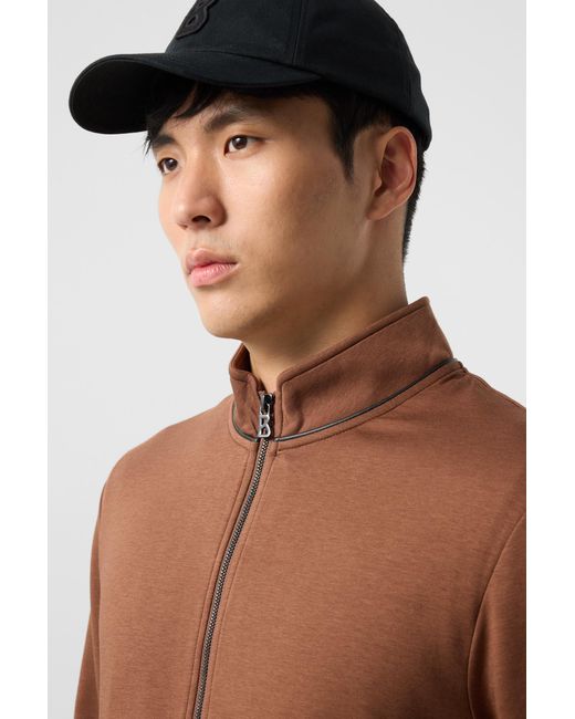 Bogner Brown Spencer Jersey Jacket For for men