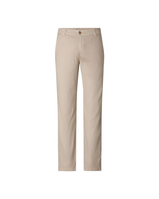 Bogner Natural Linen Mix Chinos Riley Casual For for men