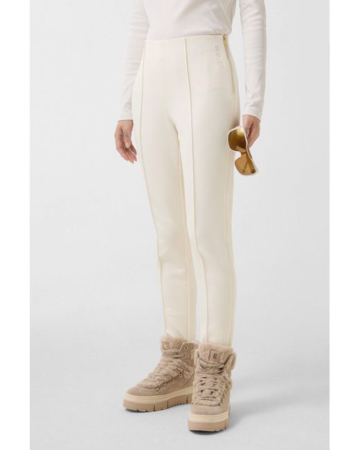 Bogner White Elaine Functional Stirrup Trousers For