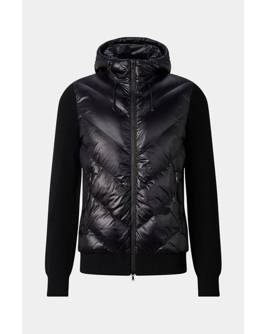 Bogner Black Zisco Hybrid Knit Jacket For for men