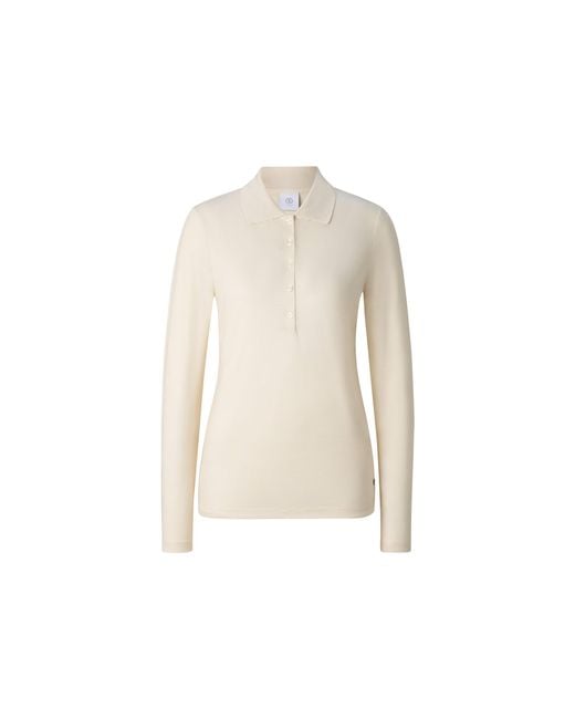 Bogner Natural Whoopy Polo Long-Sleeved Top For