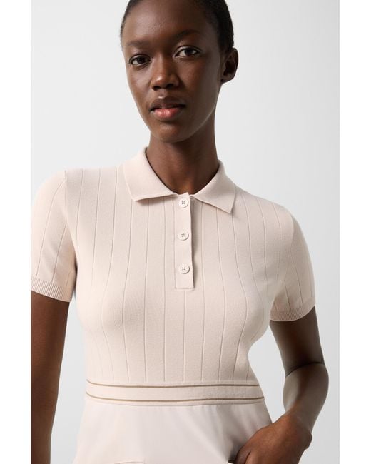 Bogner Natural Selin Polo Dress For