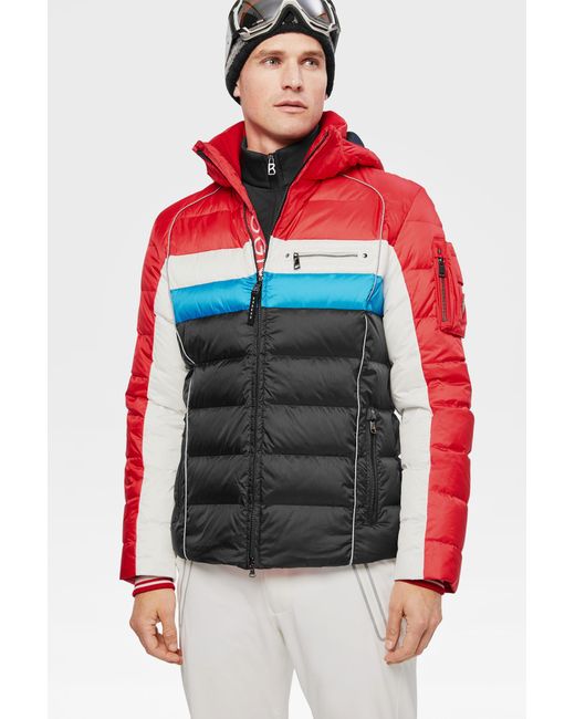 Bogner Benni Down Ski Jacket In Black/red/white for Men | Lyst Canada