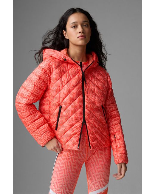 Bogner Fire + Ice Red Aisha Quilted Jacket