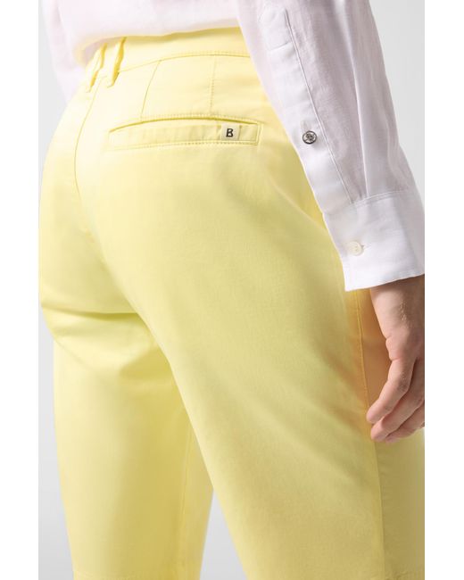 Bogner Yellow Miami Cotton Shorts For for men