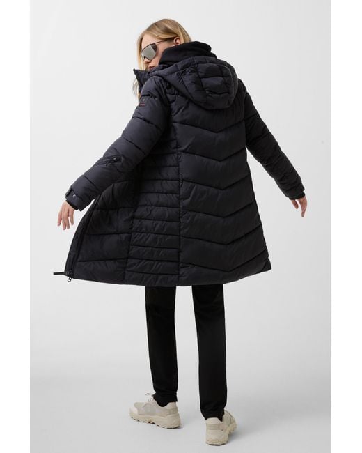 Bogner Fire + Ice Black Aenny Quilted Coat