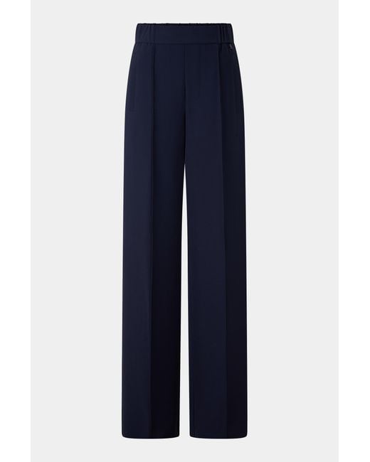 Bogner Blue Suzy Crepe Marlene Trousers