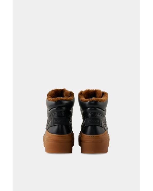 Bogner Black Mid Boots Bucharest for men
