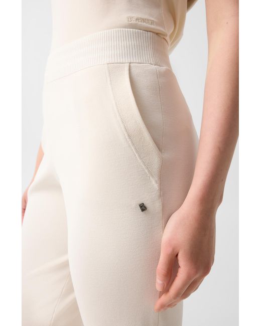 Bogner White Josie Knitted Trousers