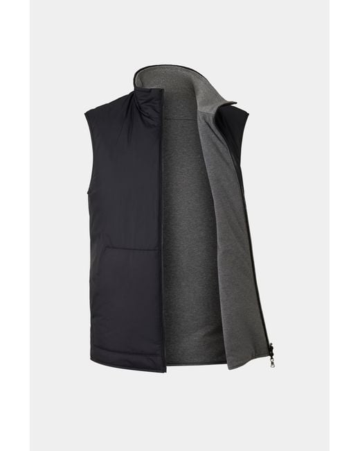 Bogner Black Willis Reversible Vest for men