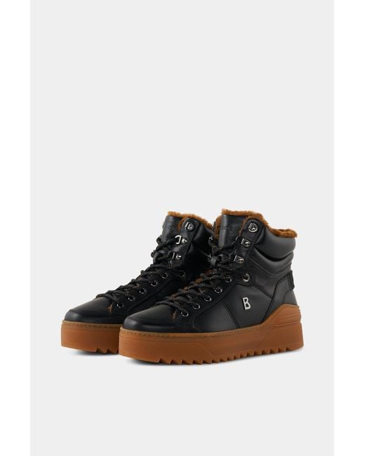 Bogner Black Mid Boots Bucharest for men