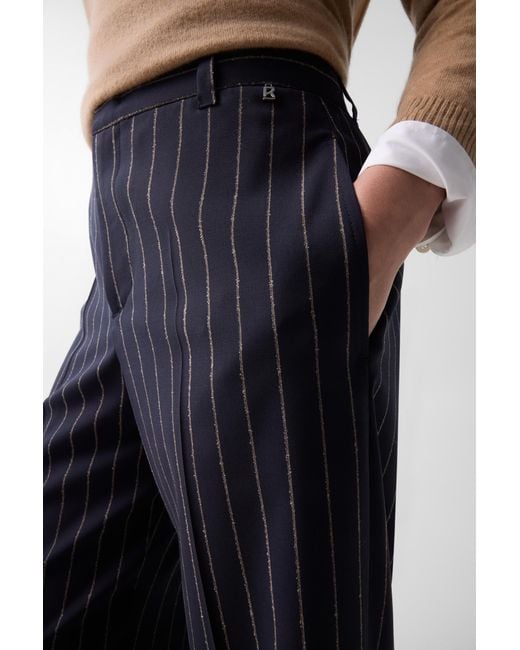 Bogner Blue Joya Virgin Wool Trousers For