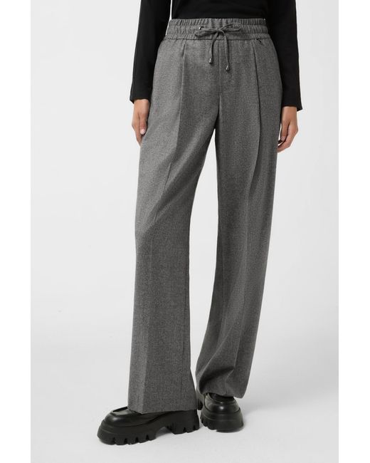 Bogner Gray Pleated Trousers Ella For