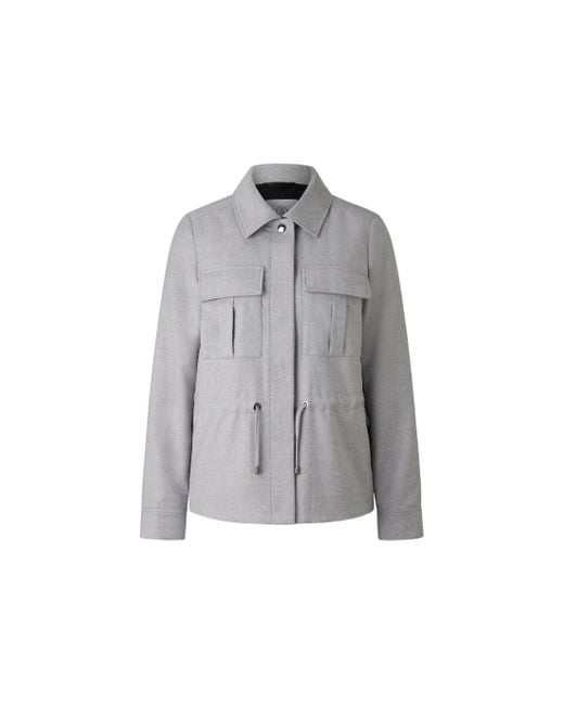 Bogner Gray Emira Flannel Jacket For