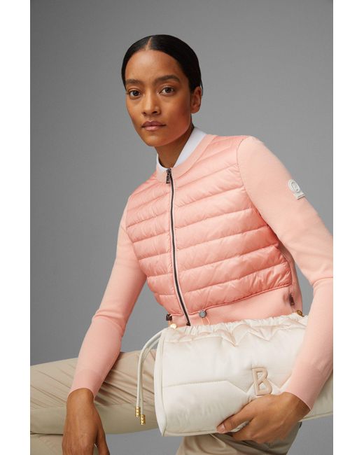 Bogner Pink Anja Hybrid Knit Jacket