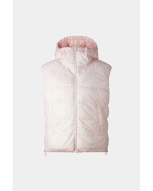 Bogner Fire + Ice Pink Reversible Quilted Vest Namilia