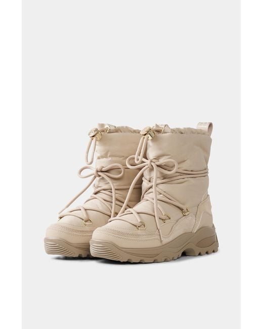 Bogner Natural Snow Boots Alta Badia With Spikes For