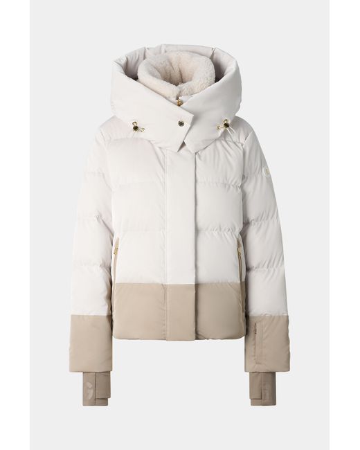 Bogner White Naia Down Ski Jacket
