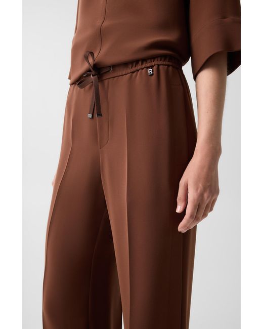Bogner Brown Enny Crepe Pants