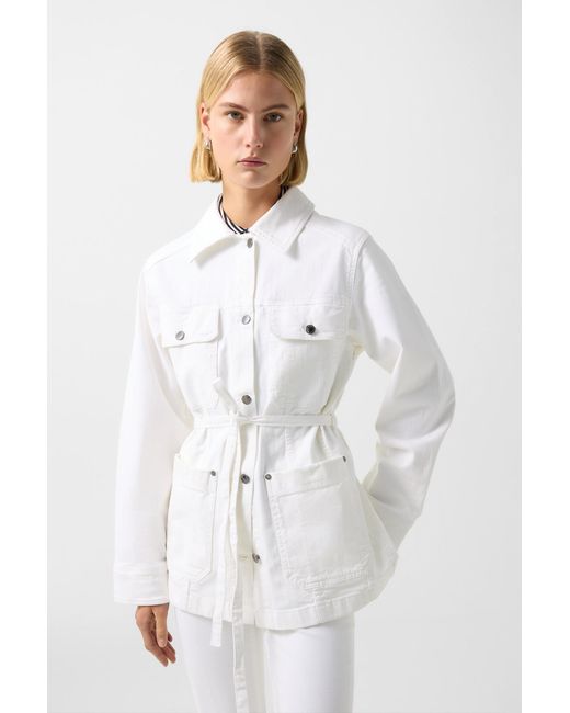 Bogner White Pelin Denim Jacket