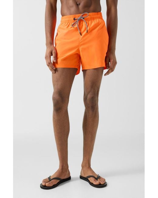 Bogner Fire + Ice Orange Nelson Swim Shorts for men