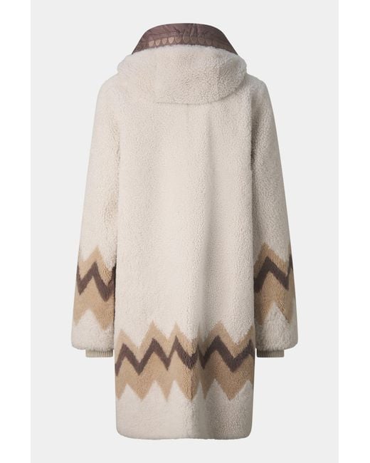 Bogner Brown Niva Lambskin Coat For
