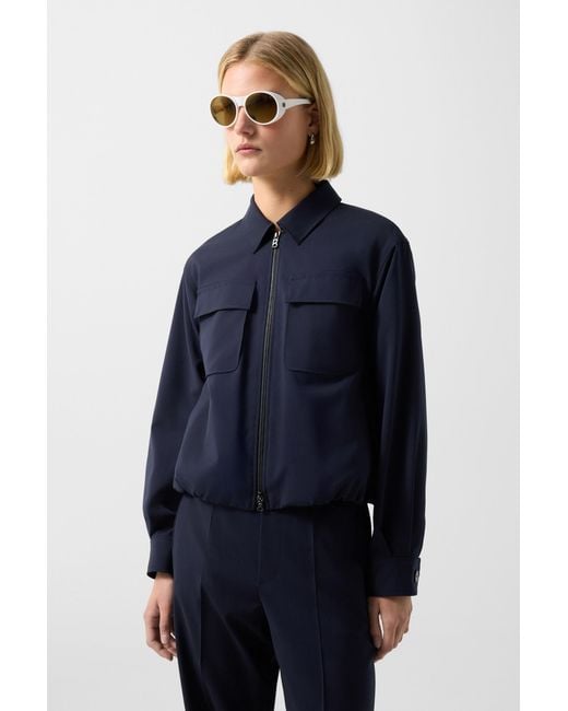 Bogner Blue Tracy Shirt Jacket For