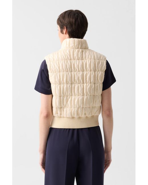 Bogner Natural Sally Quilted Vest