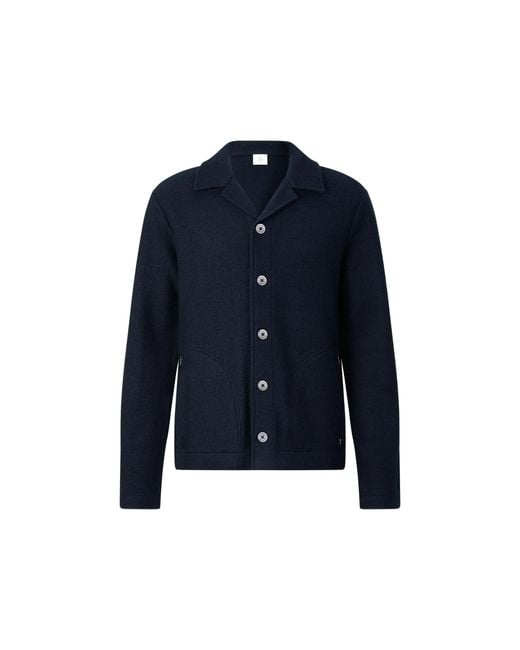 Bogner Blue Wool Overshirt Blanco for men