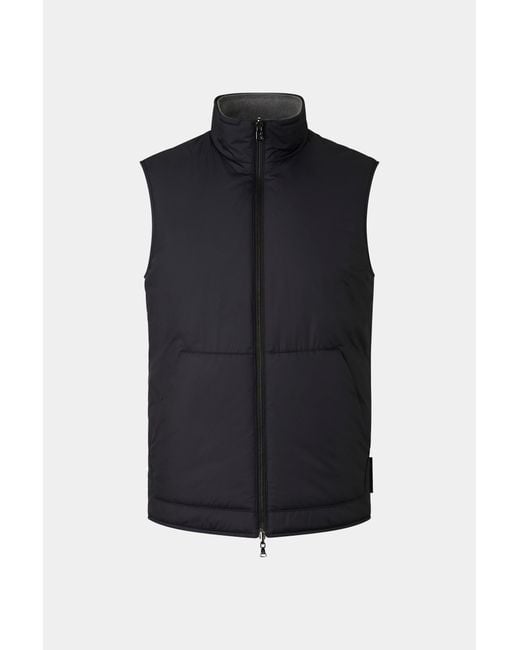 Bogner Black Willis Reversible Vest for men