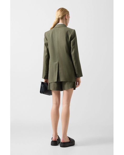 Bogner Green Linen Mix Blazer Hillary For