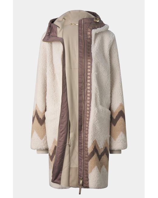 Bogner Brown Niva Lambskin Coat For