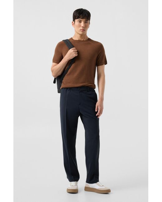 Bogner Blue Marcus Virgin Wool Blend Trousers for men