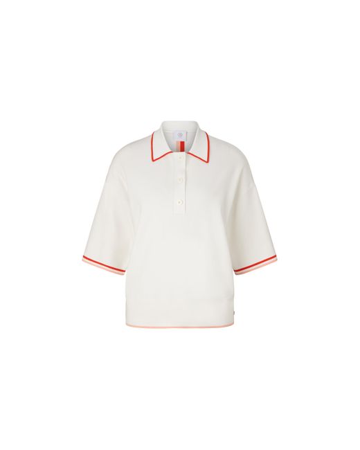 Bogner White Strick-Polo-Shirt Andrea